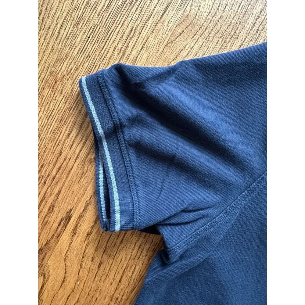 Banana Republic Navy Blue Mens Polo with Gray Accents - Sz. L - Picture 2 of 3